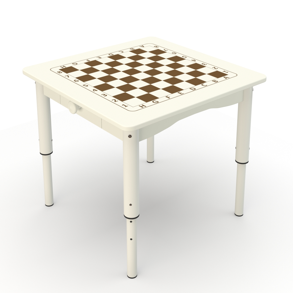 Стол с шахматной доской на регулируемых ножках