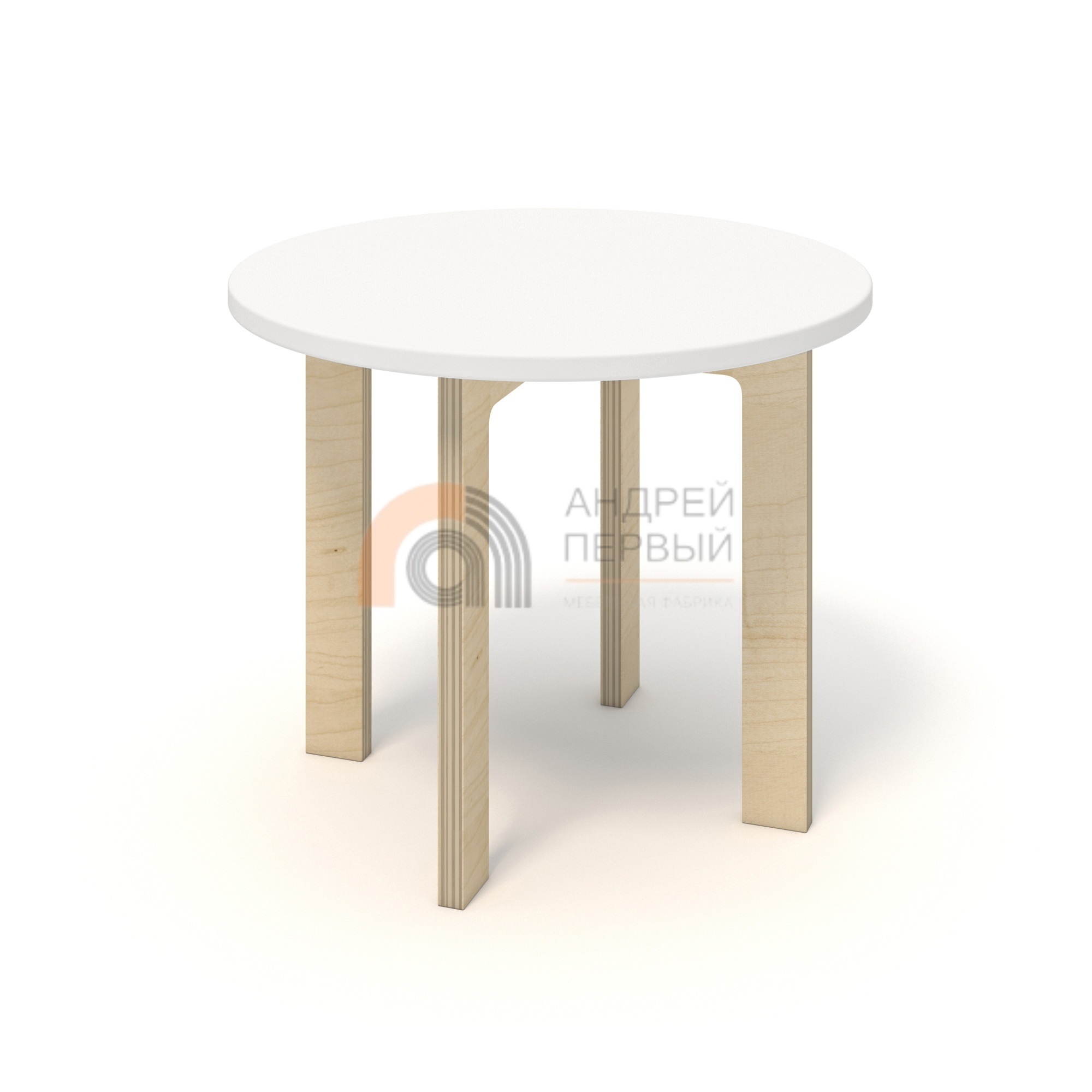 Мебель для кукол Обеденный стол и 4 стула из фанеры до 10 см