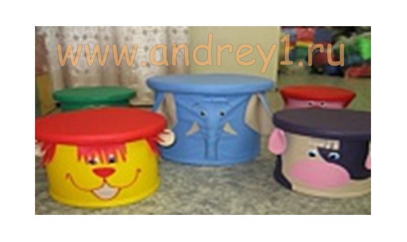 Комплект мягких модулей "Веселый зоопарк"