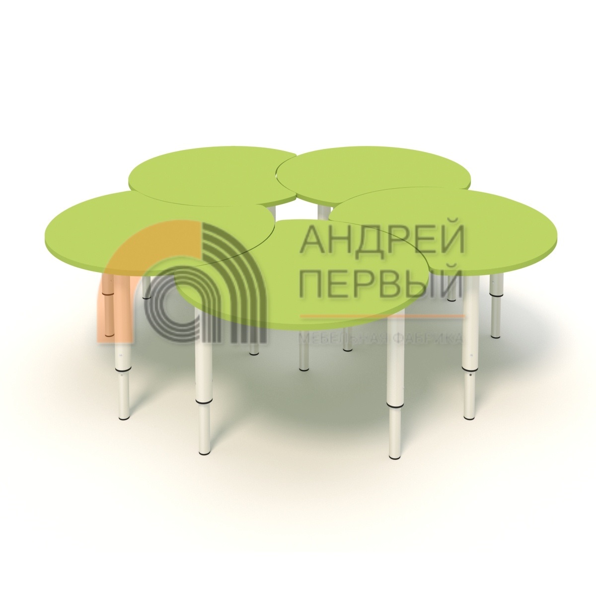 Стол "Лепесток" на регулируемых ножках ЛДСП цвет 