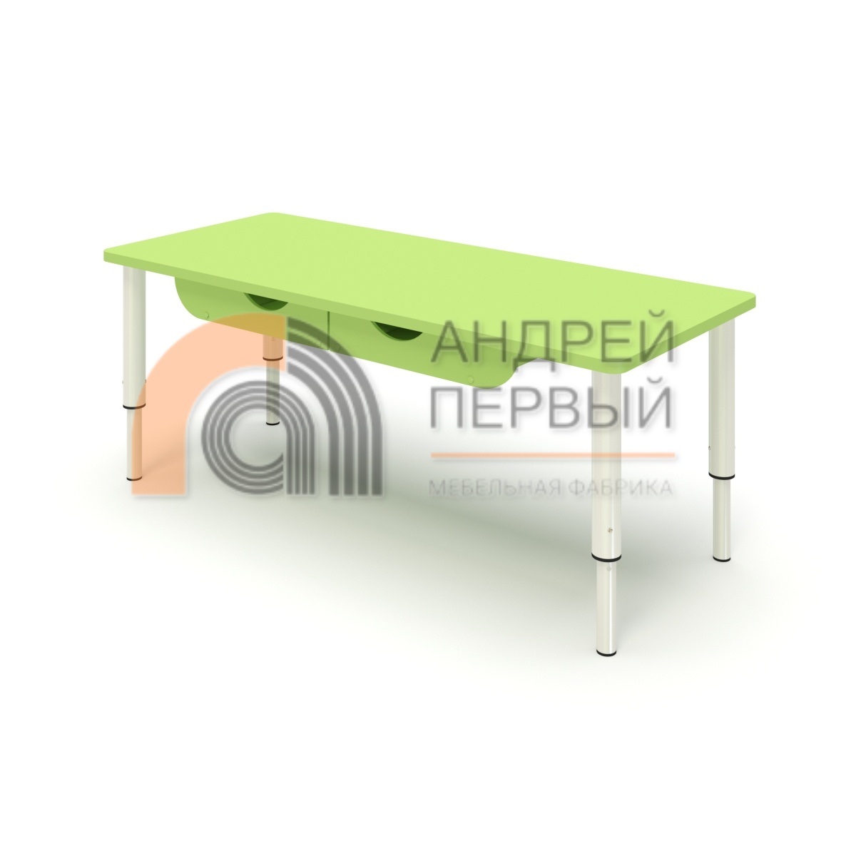 Стол прямоугольный c ящиками на регулируемых ножках ЛДСП цвет