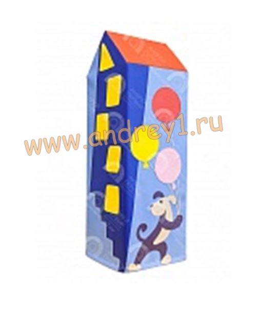 Домик № 2 с  собакой (мягкомодульное оборудование)