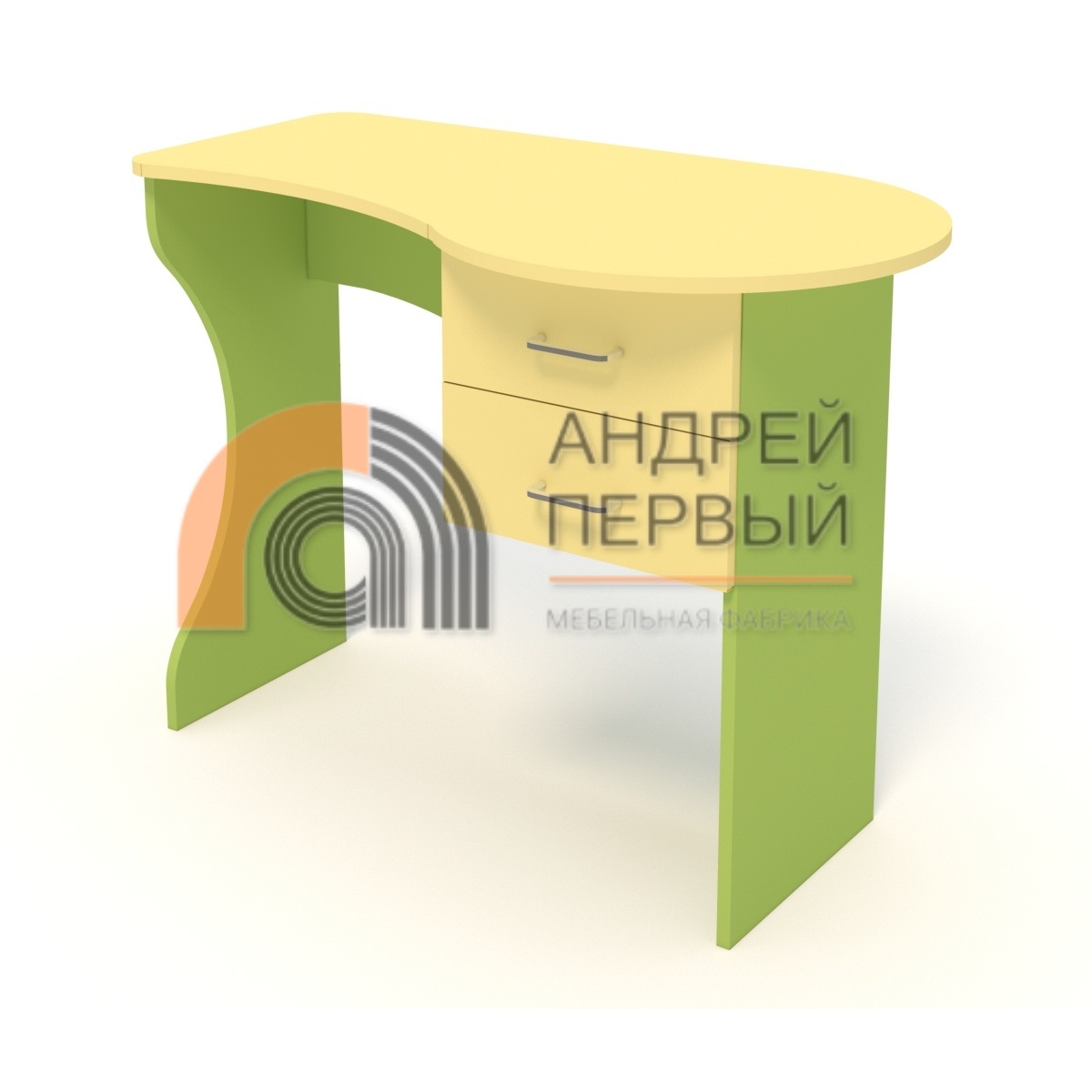 Стол - баклажан с ящиками ЛДСП цвет