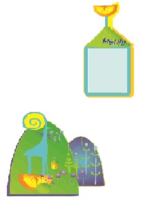 Информационный стенд «Меню» с декором 