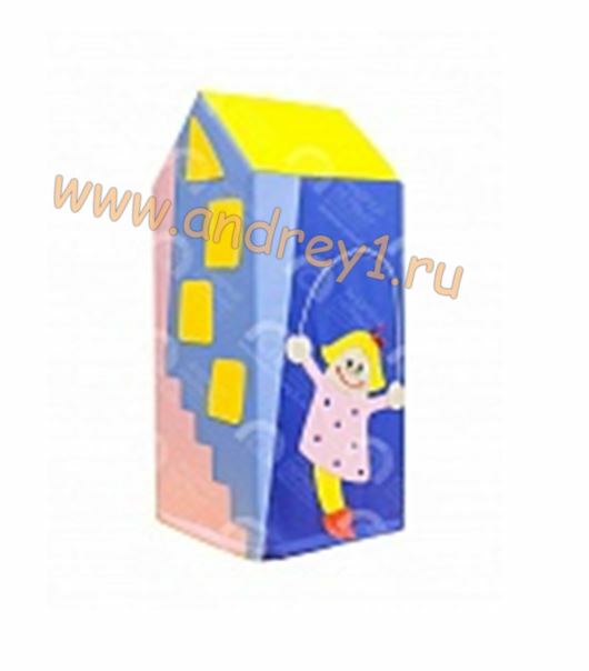 Домик №5 с девочкой (мягкомодульное оборудование)